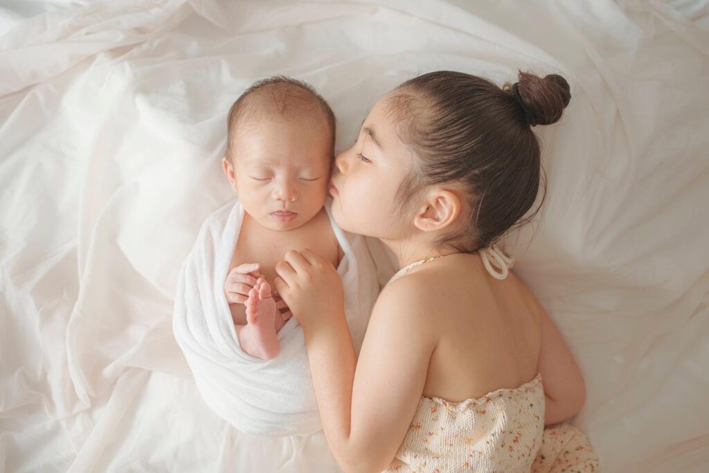 ニューボーンフォト 姉妹