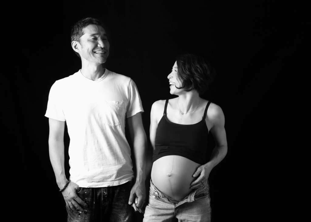 夫婦で撮影したマタニティフォト